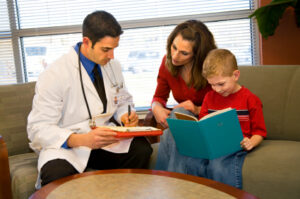 A Doctor and Mother discuss a Child's Treatment